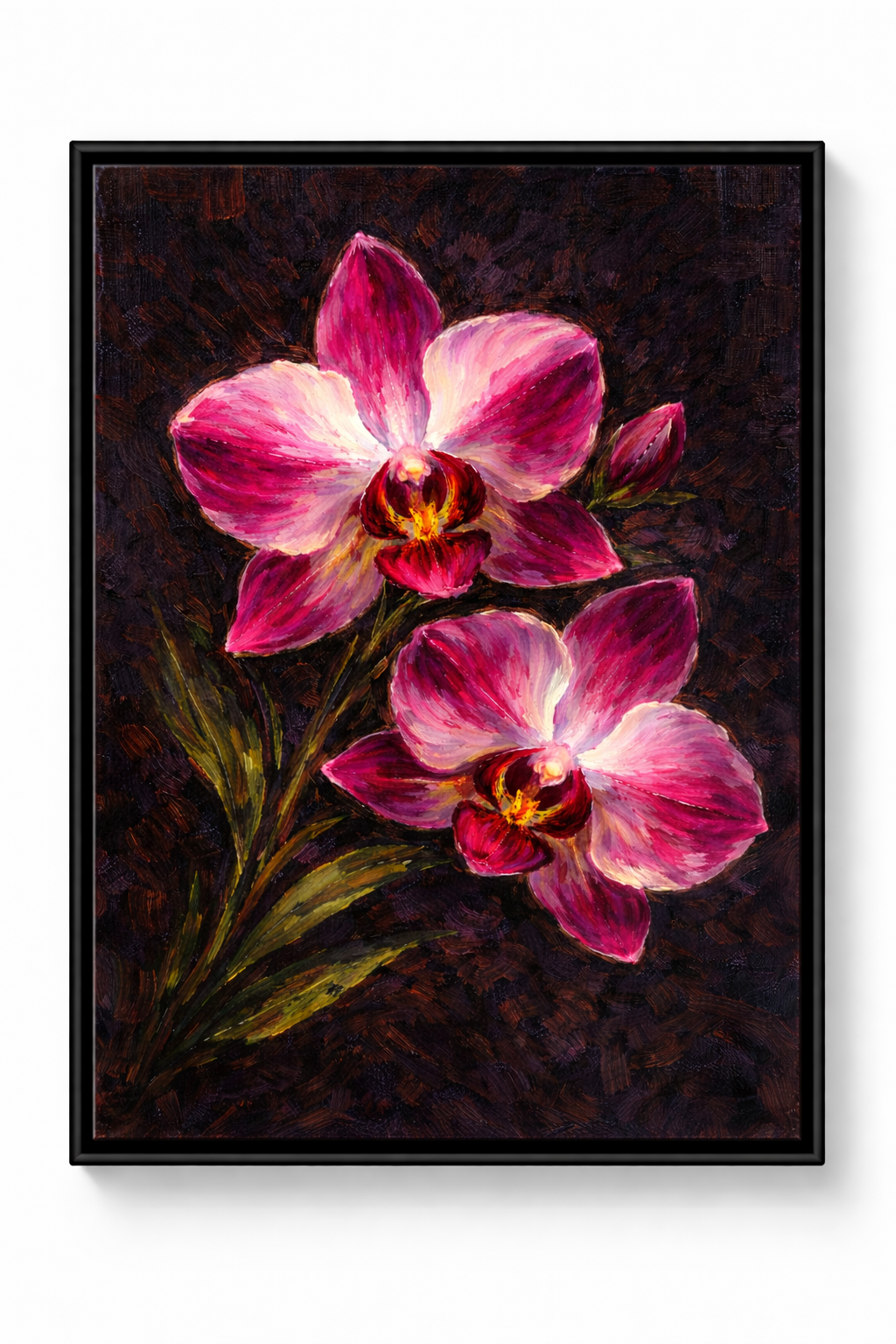 Orchids — oil painting by Breanna Malone
