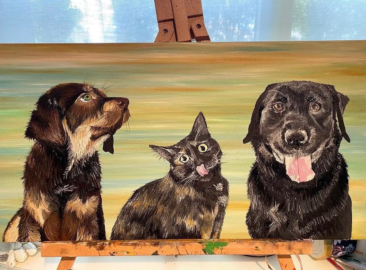 Pet Portrait — oil painting commission by Breanna Malone
